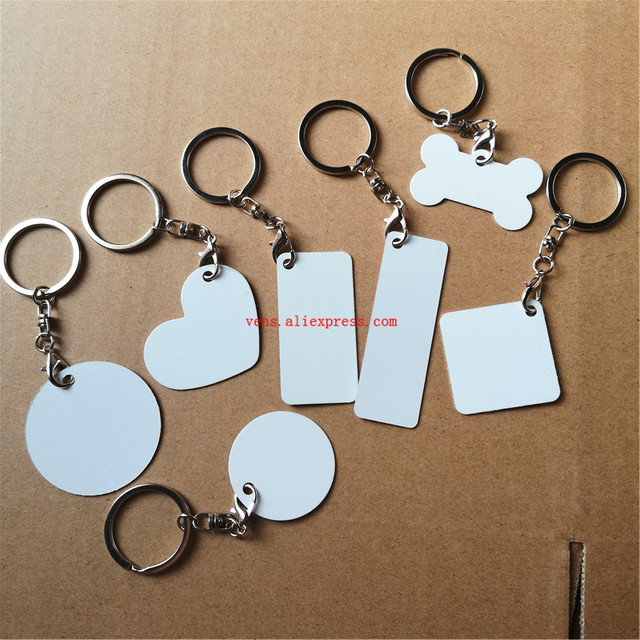 Sublimation Keychain Blanks Bulk  Round Keychain Sublimation - Heart  Keychains Hot - Aliexpress